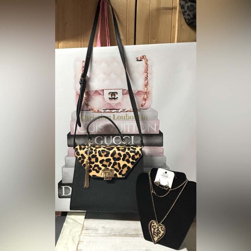 Dune bag, jewelry & scarf 4pc